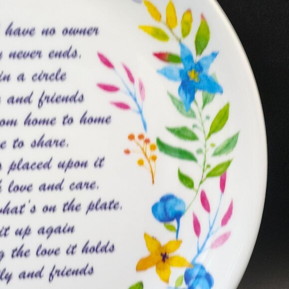 "The Giving Plate Malemac Plastic Plate" Decorative Platw to Give as Gift with F - Picture 5 of 10